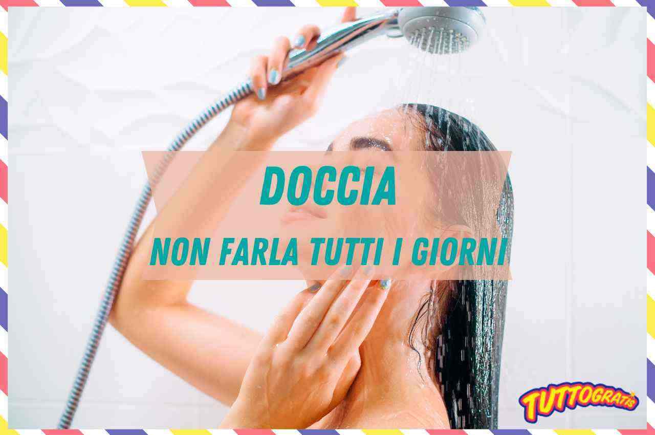 Donna in doccia