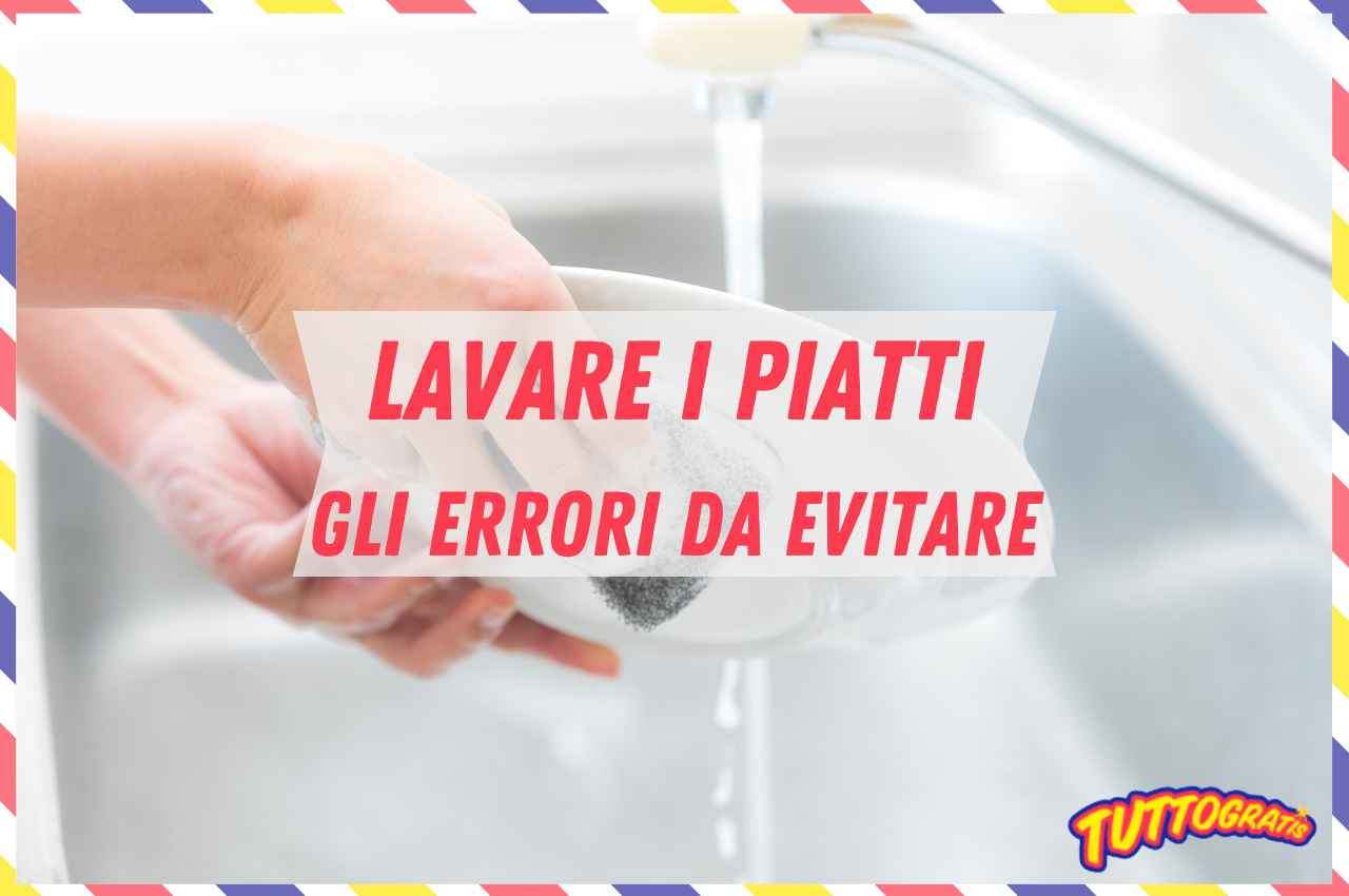 Lavare i piatti a mano: errori e soluzioni