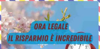 Ora legale, risparmio
