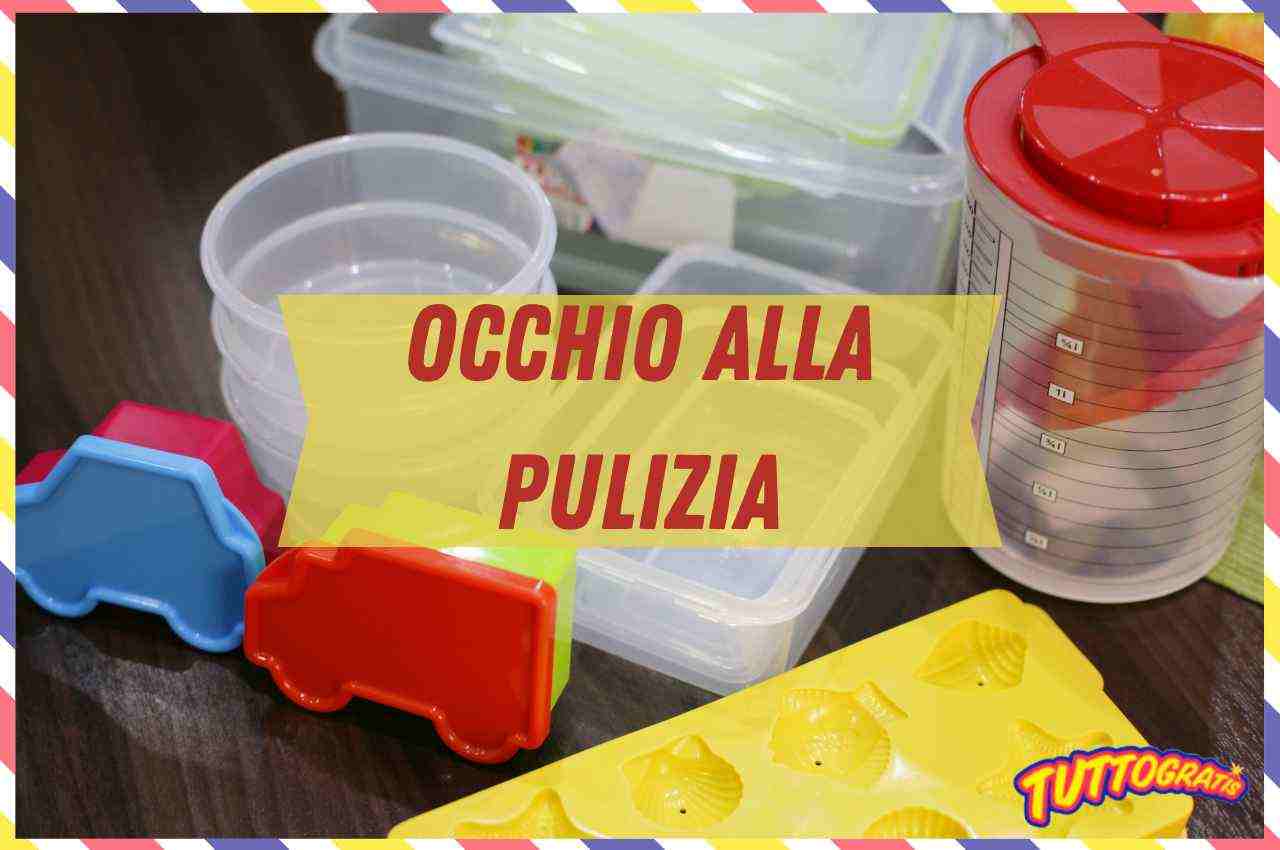 Prodotti in plastica, pulizia