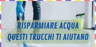 Risparmiare acqua, lavare pavimenti