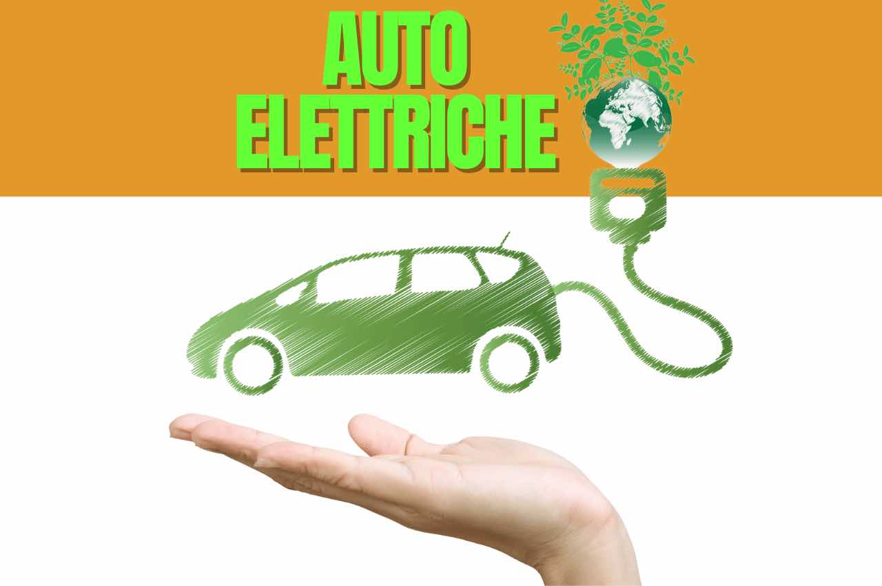 Illustrazione auto elettrica