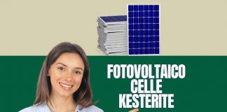 Ragazza sorridente che indica, illustrazione pannelli solari
