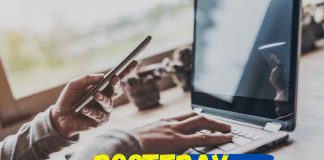 persona con pc e smartphone