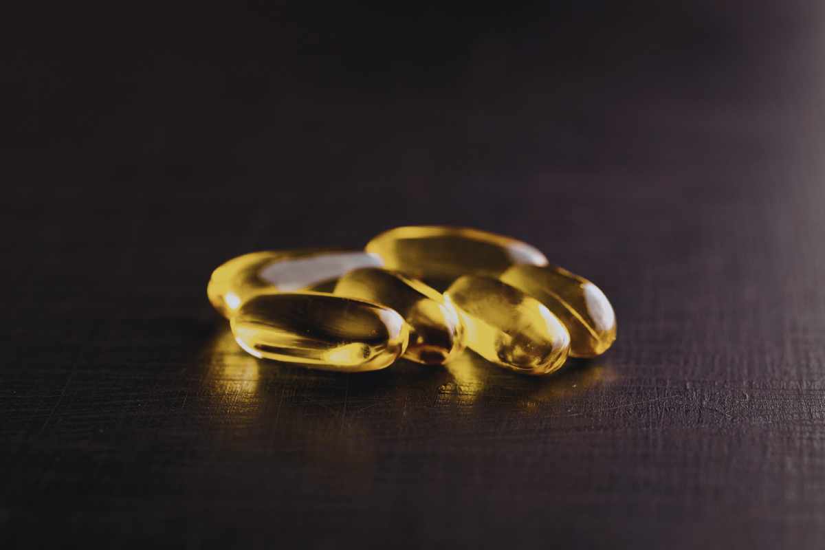 Integratori all'olio di pesce in capsule molli